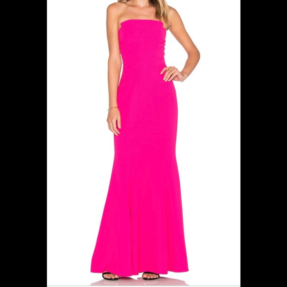 Jill Jill Stuart Strapless Peony Gown
